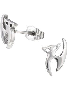 Stainless Steel Cat Earrings